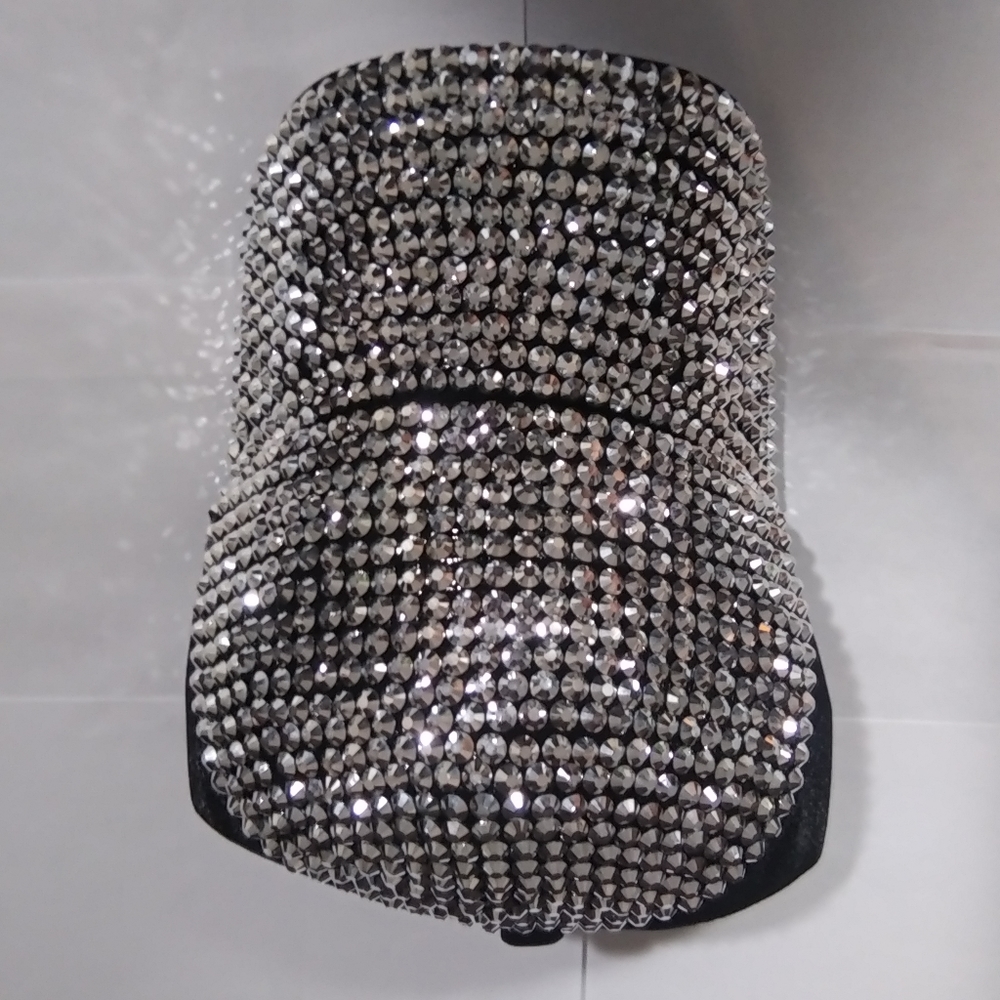 Black cap with sliver studs